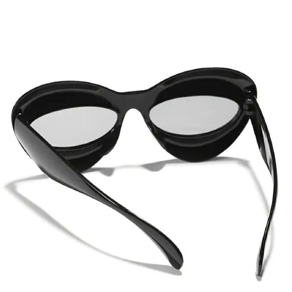 Futuristic Inflated Cat Eye Sunglasses Oval Oversized unisex